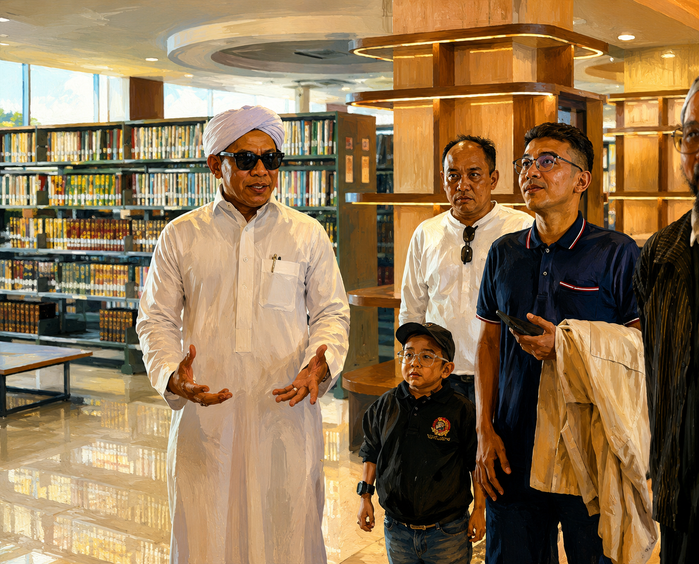 Harmoni di Antara Rak Buku: Kunjungan Hangat Selebritas Tanah Air ke Perpustakaan Assayyid Muhammad bin Alawi Al-Maliki