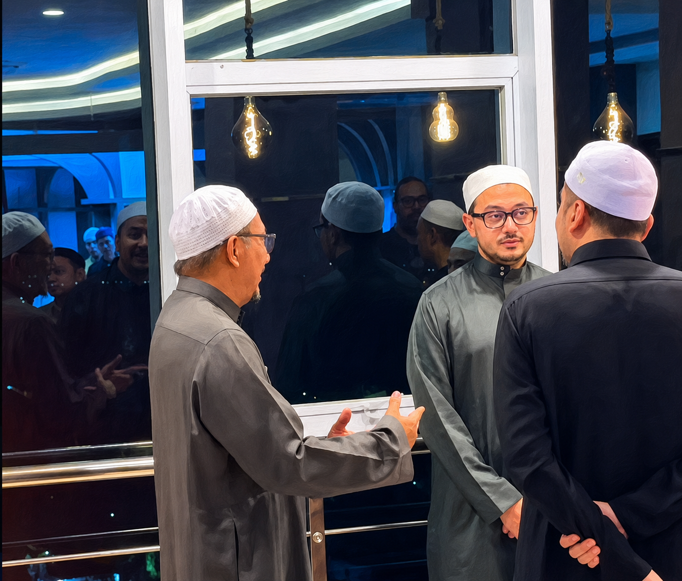 Kunjungan Internasional: Syekh Mustafa Atef Terpukau Kemegahan Perpustakaan Baru Ponpes Dalwa